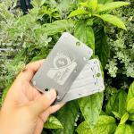 Khối ví thép Inox 304 (Sao lưu cụm từ hạt giống tiền điện tử)